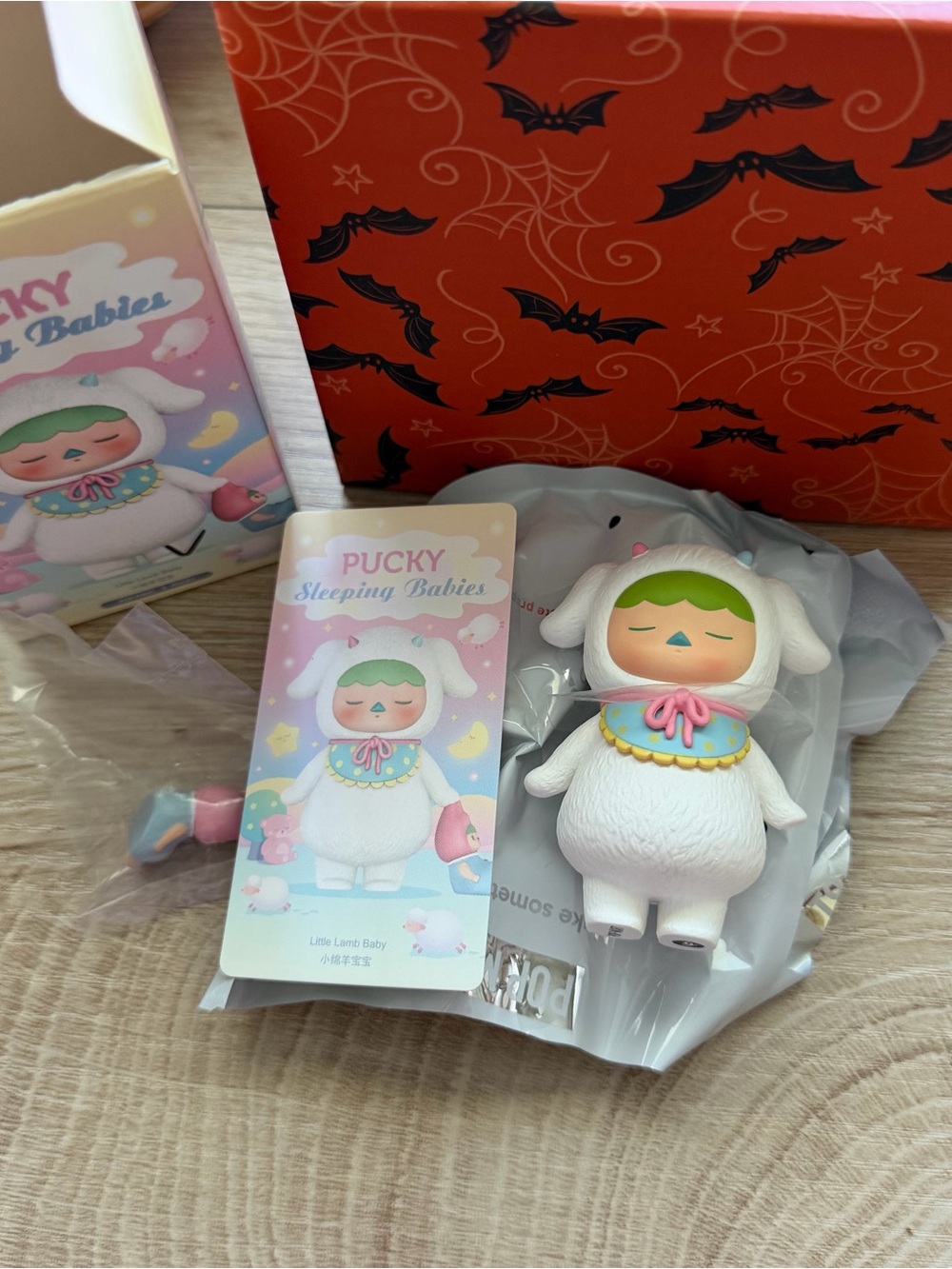 Pop Mart Pucky Sleeping Babies Little Lamb Baby Blind Box Figurine